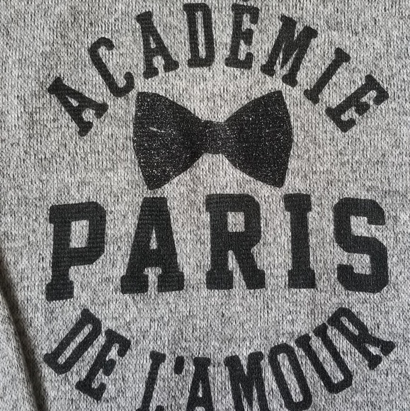 Gray "Paris School of Love" Sweater - Picture 2 of 5